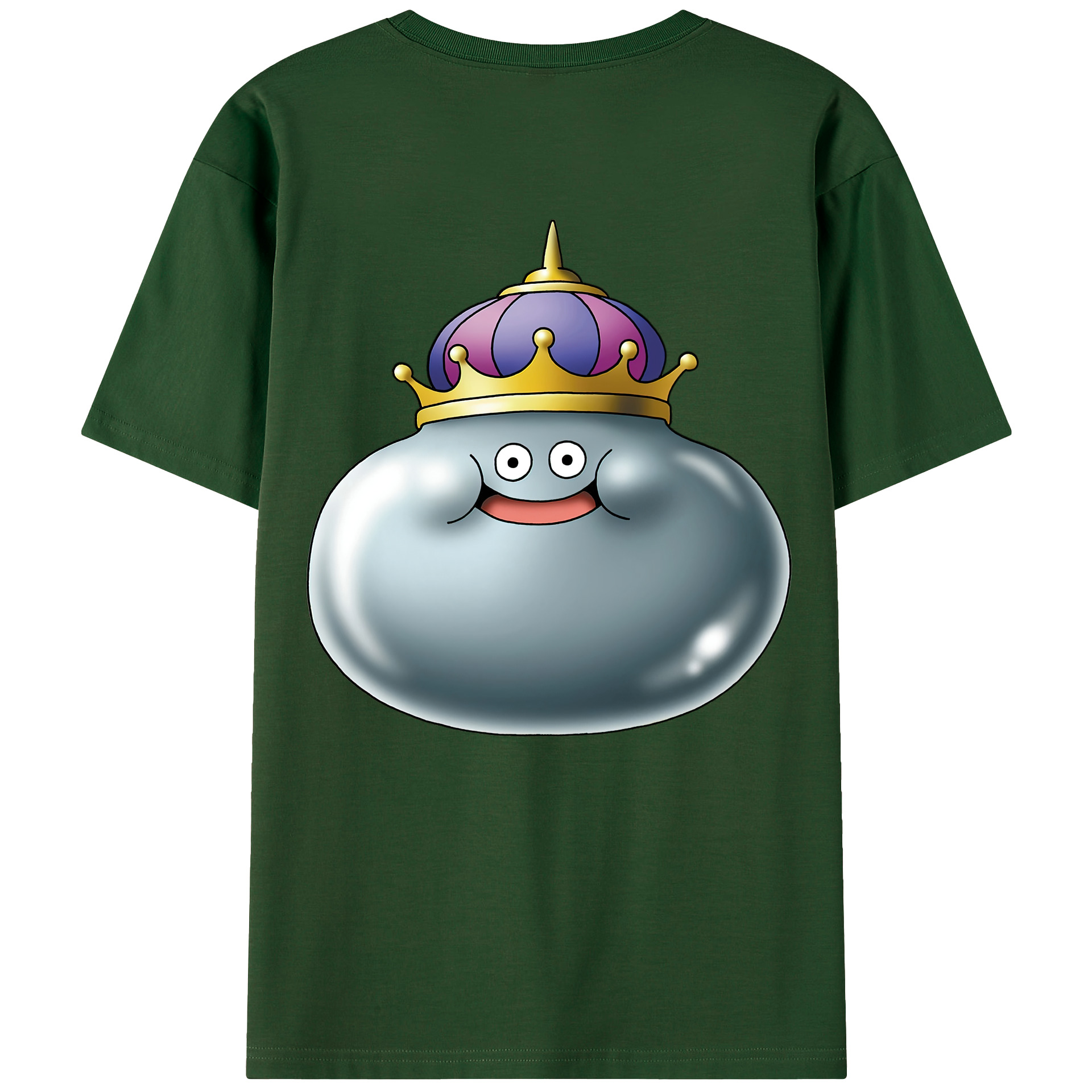 （画像用） ドラゴンクエスト Doragon Kuesuto Dragon Quest 綿100％半袖Tシャツ（背面プリント）